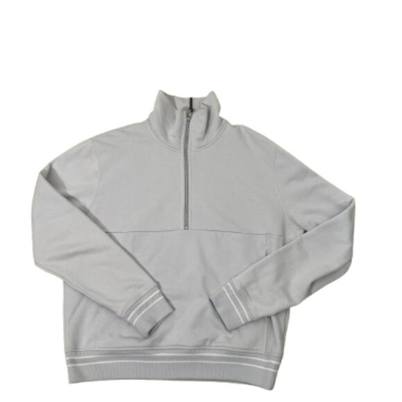 Mr Porter Designer NWOT Loopback Cotton-Jersey Half-Zip Sweatshirt Size XXL Gray - Picture 6 of 13
